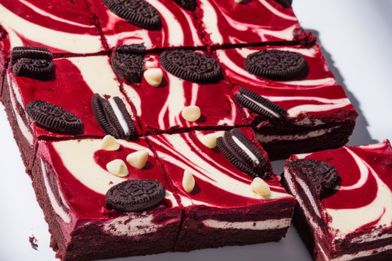 red velvet oreo brownies