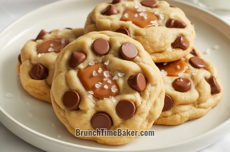 Salted Caramel Chocolate Chip Cookies