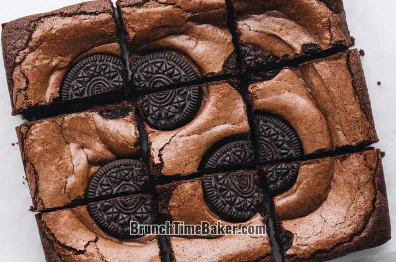 Oreo Stuffed Brownies