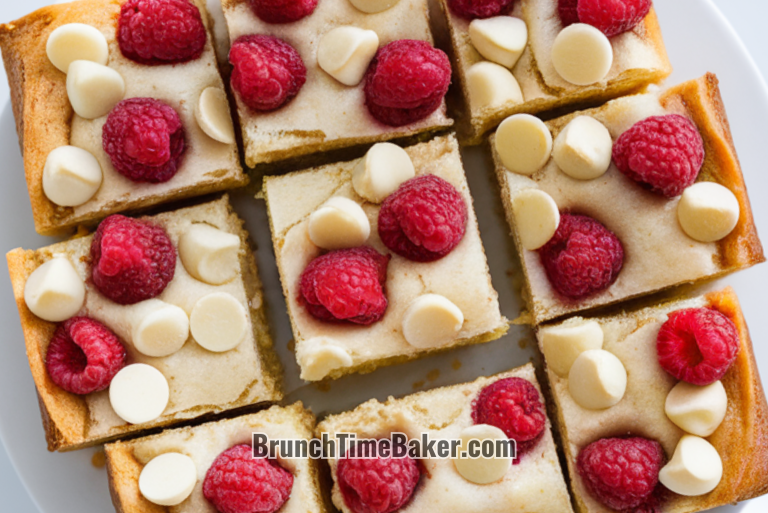 White Chocolate Raspberry Blondies