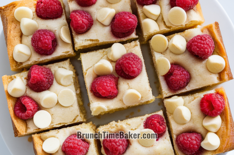 White Chocolate Raspberry Blondies