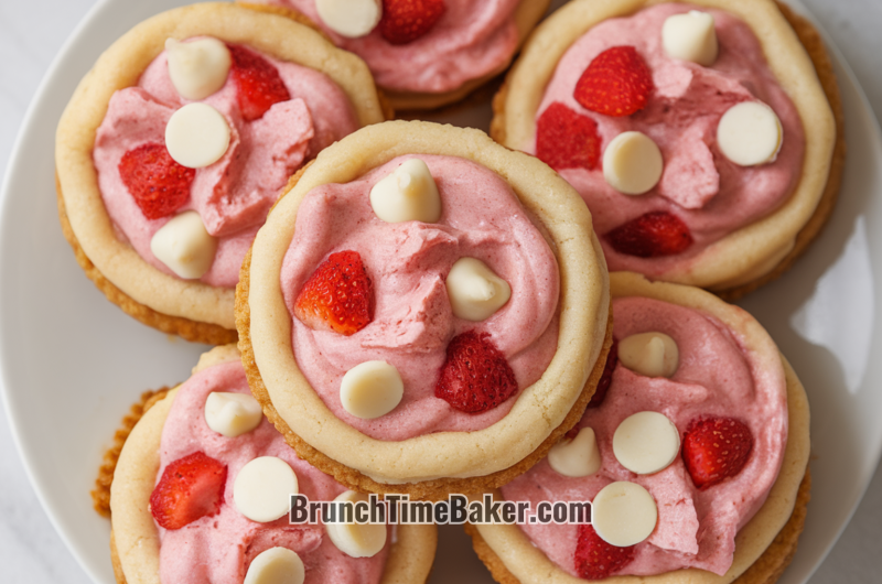 Strawberry Cheesecake Cookies