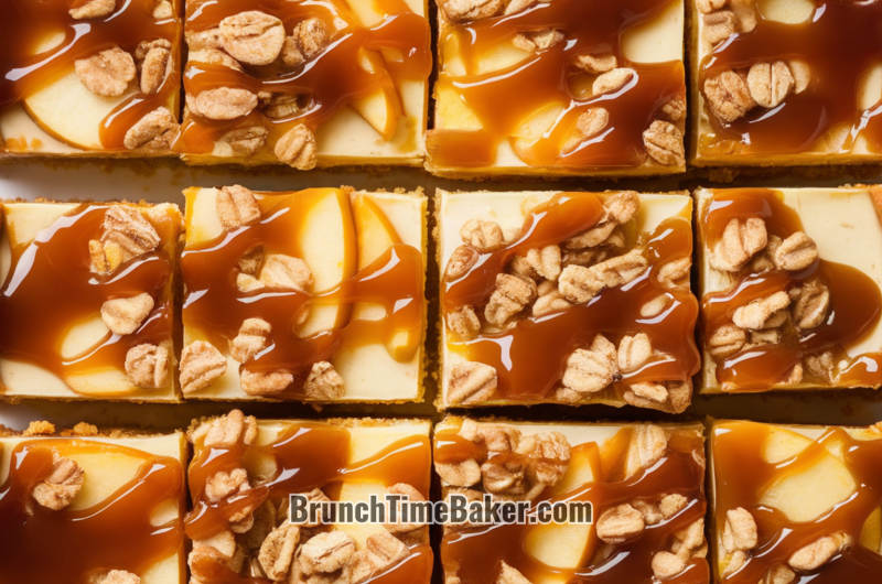 Caramel Apple Cheesecake Bars