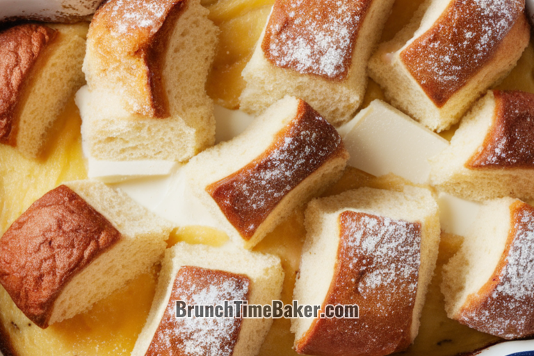 white chocolate bread pudding