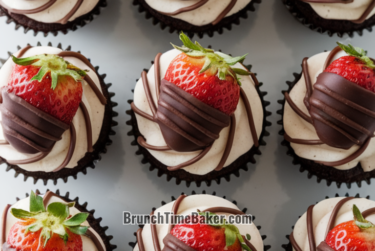 Chocolate Covered Strawberry Cupcakes