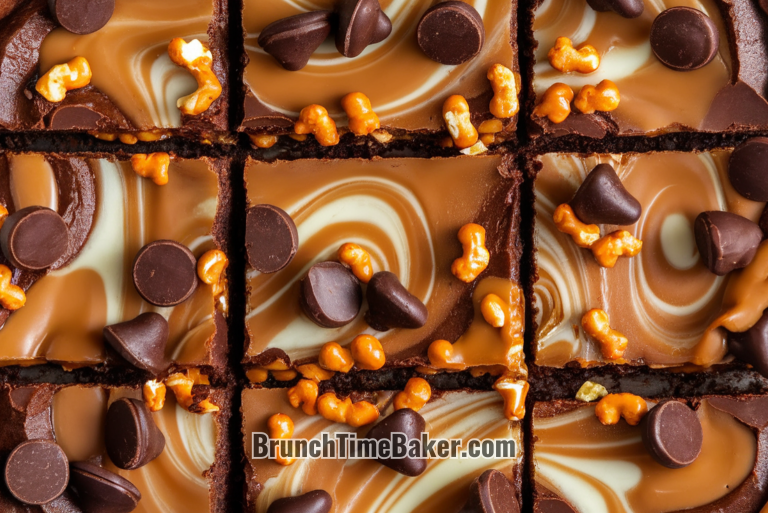Salted Caramel Pretzel Brownies