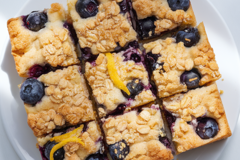 Lemon Blueberry Crumb Bars